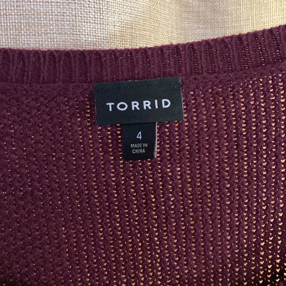Torrid plum colored sweater - Picture 3 of 4